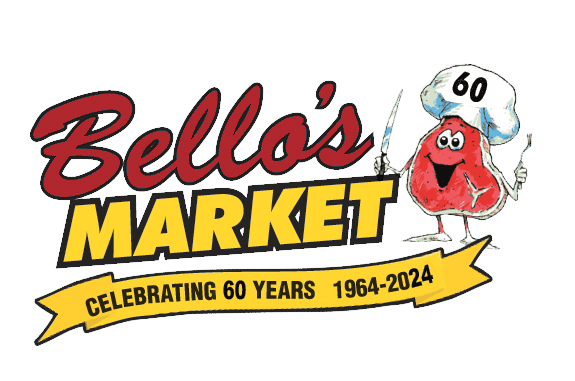 A theme logo of Bello's Market